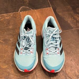 Adidas Blue Athletic Shoes with Cushioned Support